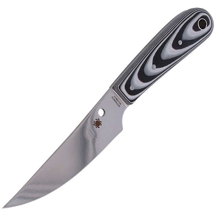 Nóż Spyderco Bow River Black/Gray G10, Satin 8Cr13MoV by Phil Wilson (