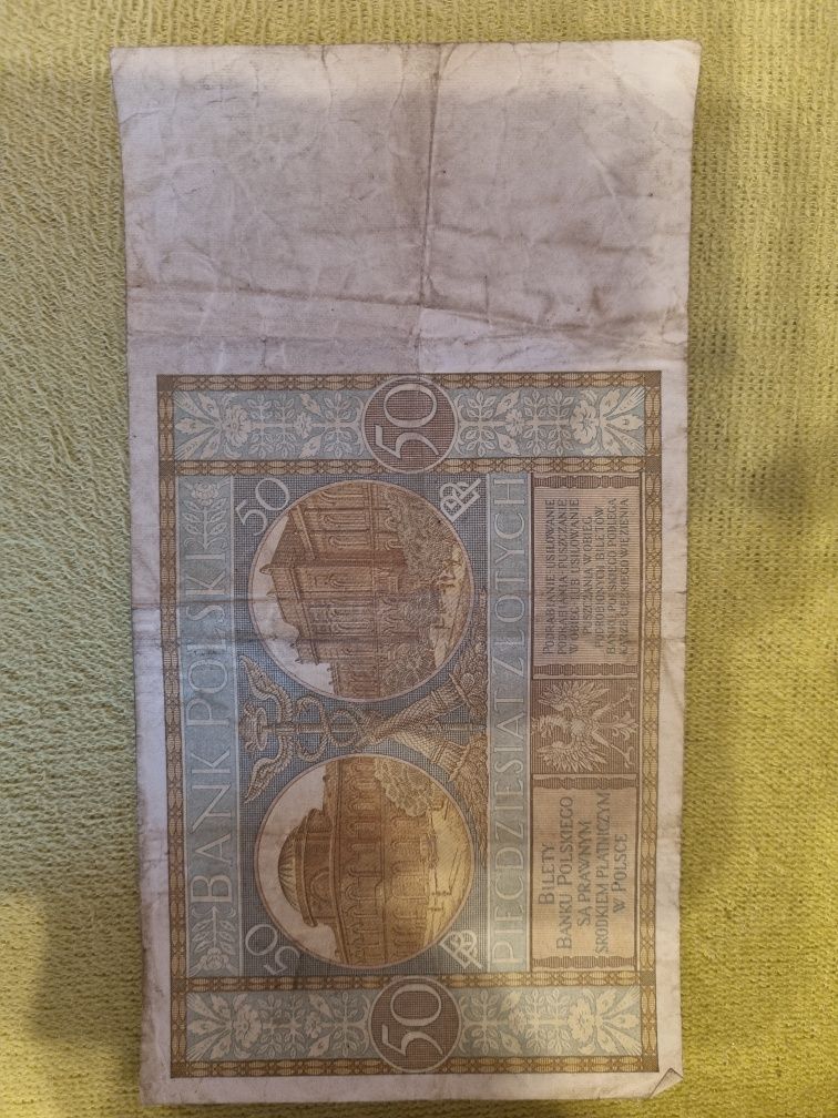 Banknot papierowy z 1929 r.