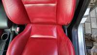 Skórzane fotele recaro ford mondeo III ST220 czerwone kpl podgrzewane