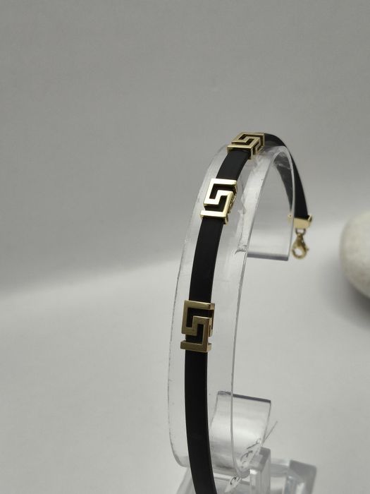 Złota Bransoletka Na Kauczuku Pr.585 Nowa Zapraszamy