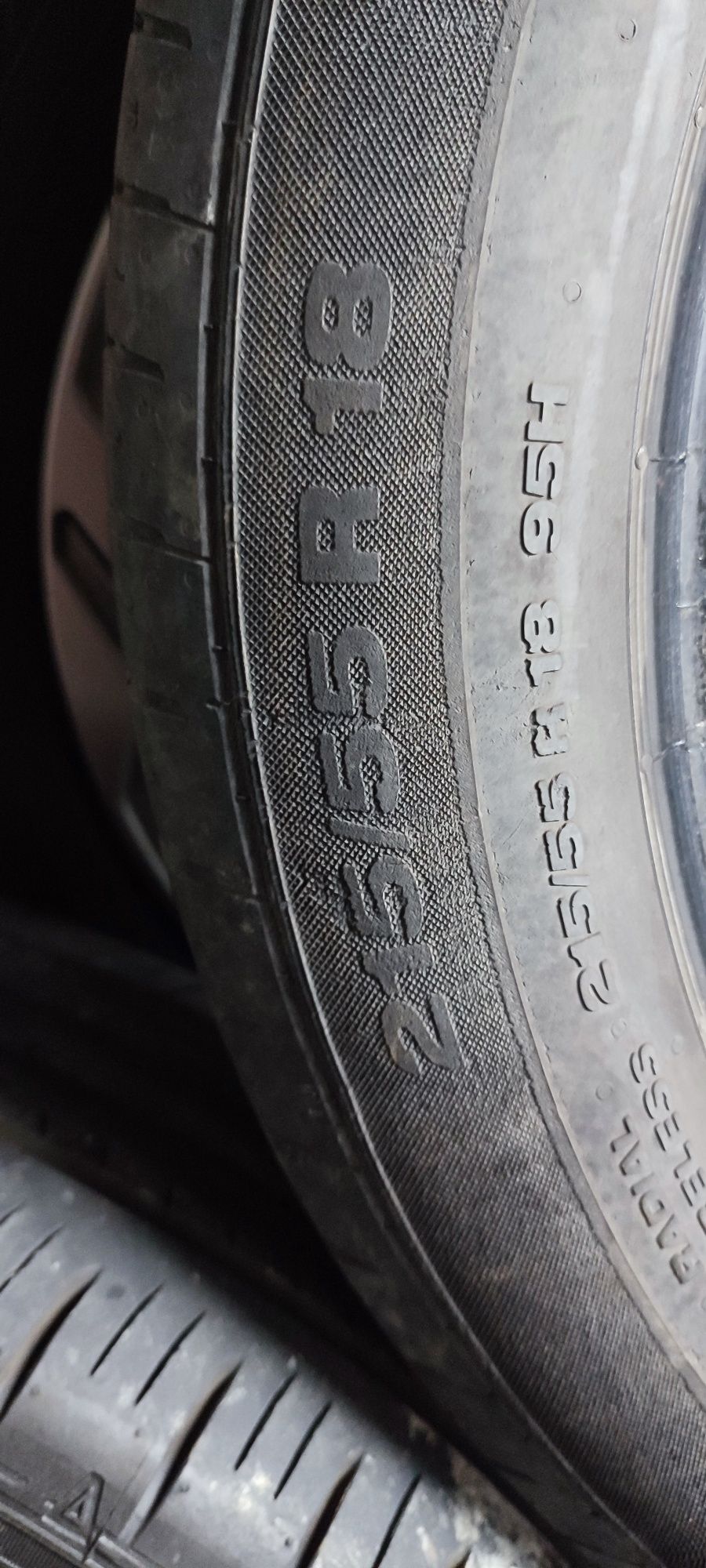 Za darmo.Opony letnie Continental 3 szt 215/55/18