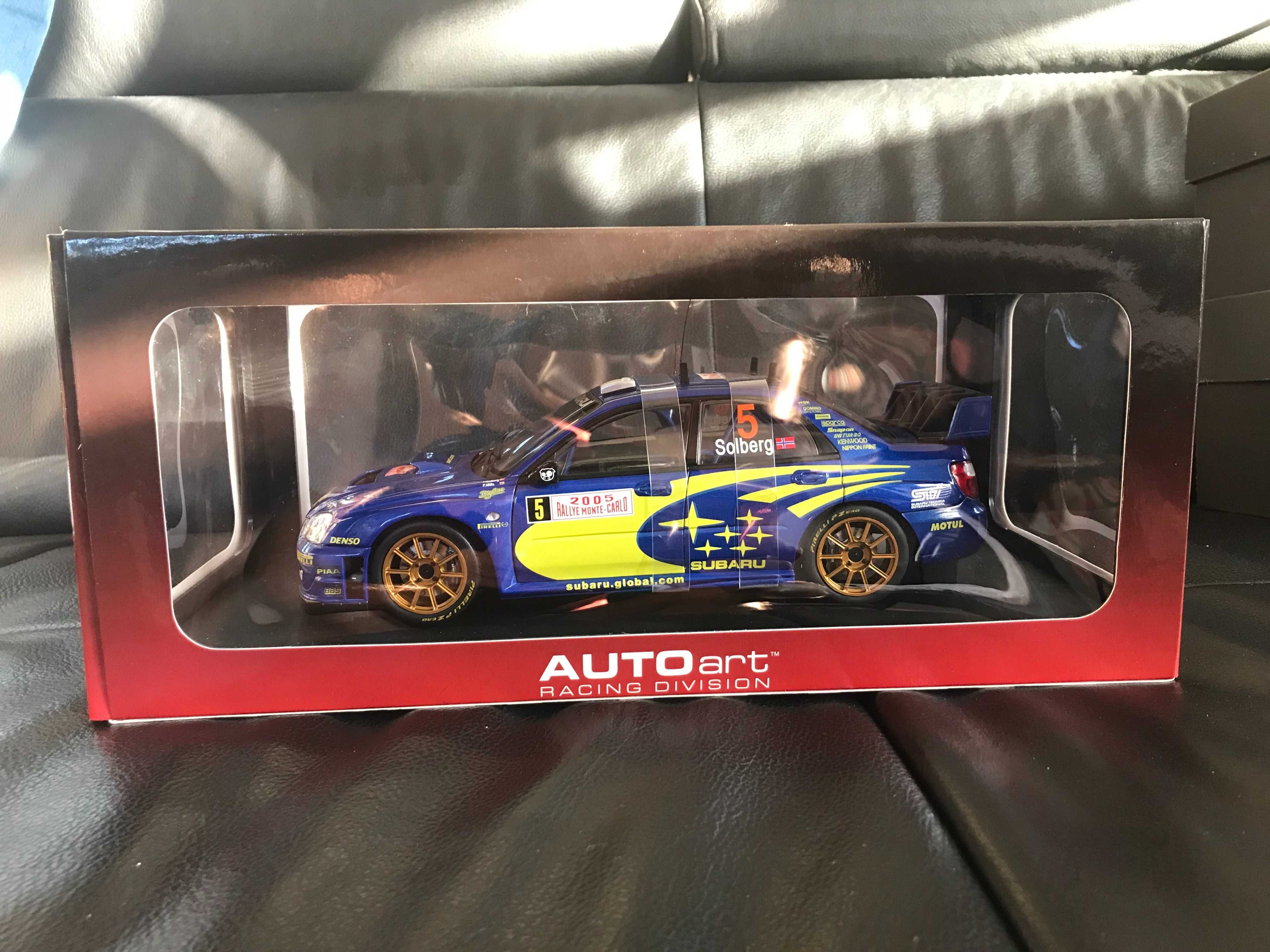 Autoart 1:18 Subaru Impreza WRC Nr 5 Solberg 2005 Rajd Monte Carlo