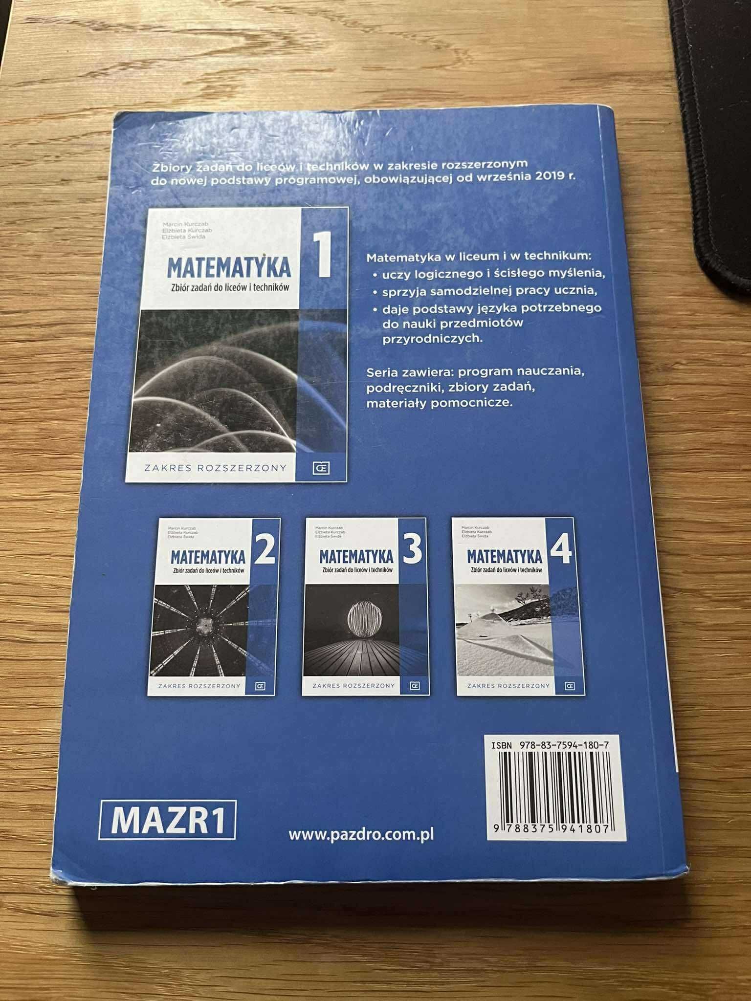 Matematyka 1 zbiór zadań pazdro poziom rozszerzony
