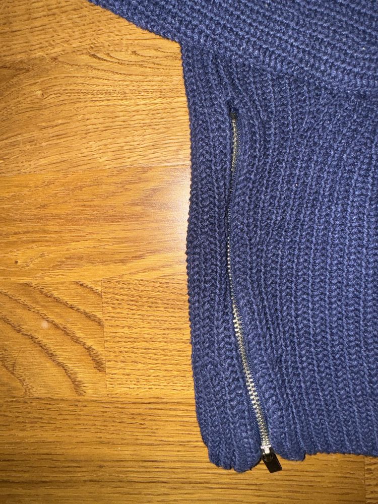 Gruby sweter H&M granat XL oversize
