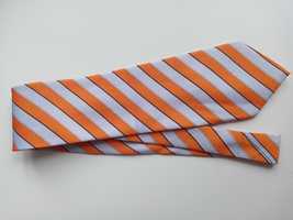 #37 Mario Vincento pomarańczowy krawat w paski