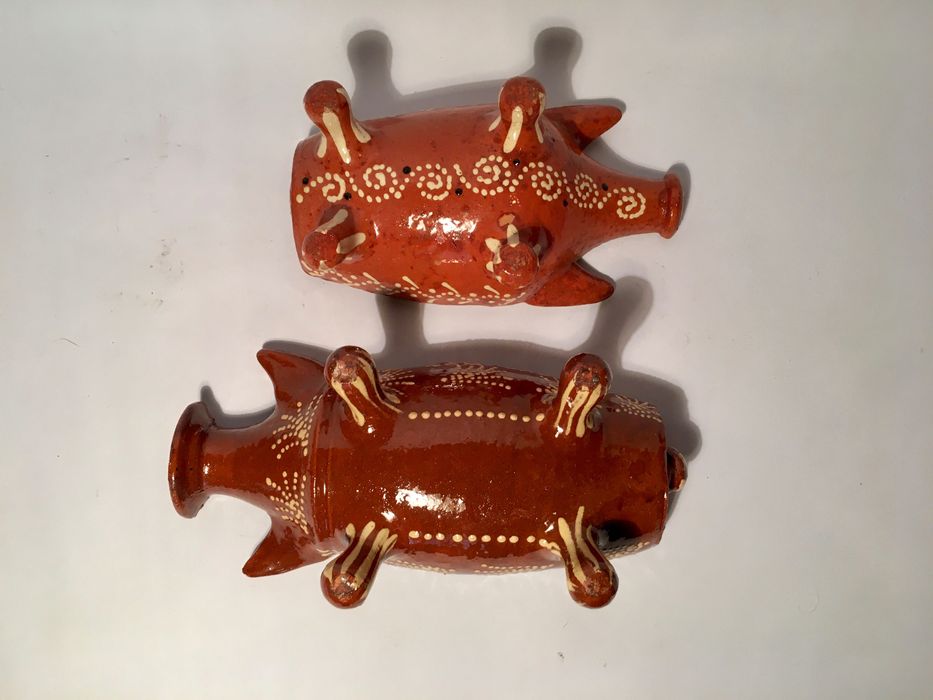 2 ASSADORES de CHOURIÇO - antigos - 24 e 19 cm/s