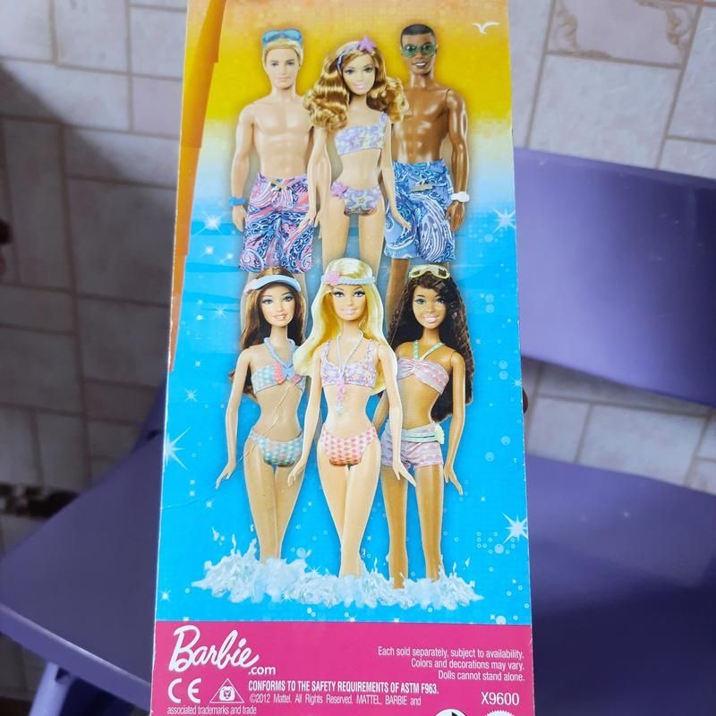 Нова барбі оригінал barbie summer beach 2012 лялька в купальнику пляж