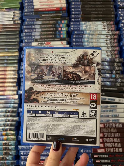 Гра Assassin`s Creed 3  на ps4, диск з грою на пс 4, ліцензія
