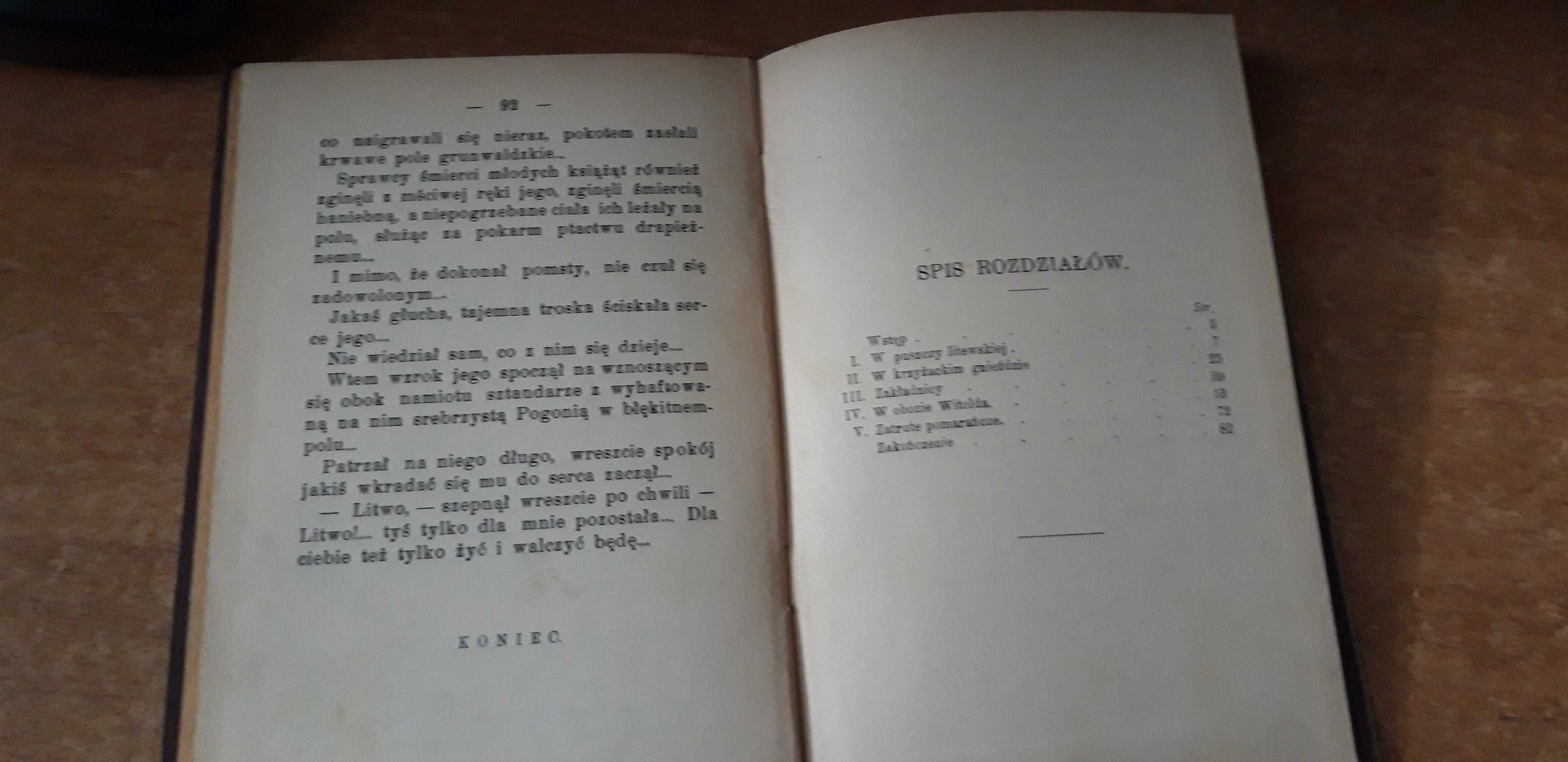 Witoldowi  synowie - J. Kruk - 1911 wyd.1, oprawa, b. rzadkie