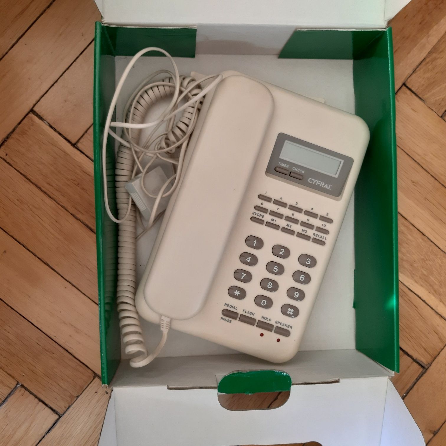 Telefon biały stacjonarny Cyfral Maxim Ph-129 sp