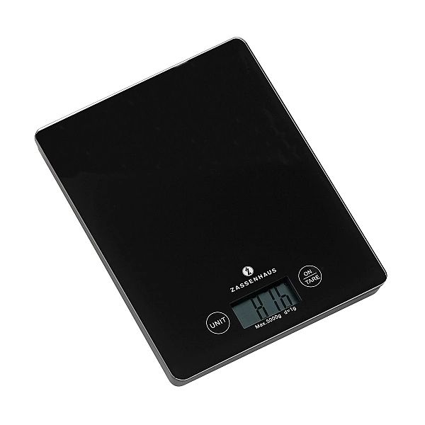 Waga Zassenhaus Balance elektroniczna, 16,5x21,5 cm, czarna