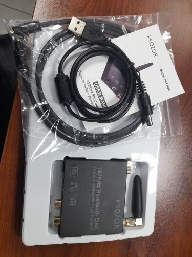 Преобразователь, конвертер цифрового сигнала в аналоговый. Bluetooth,