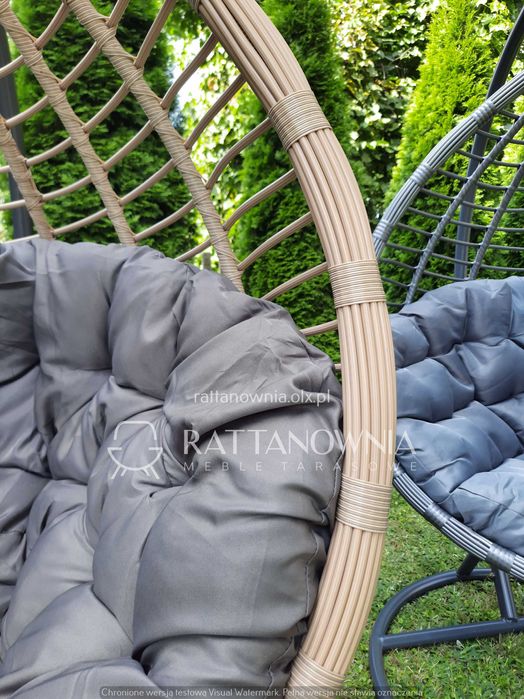 Fotel Wiszący Bujany Kokon XXL Bujak Ogrodowy WYPRZEDAŻ powyżej -30%