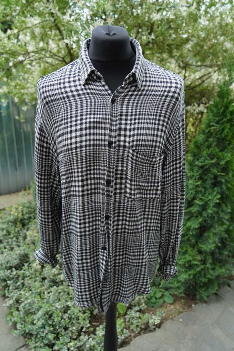 Zara męska długa koszula w kratka L