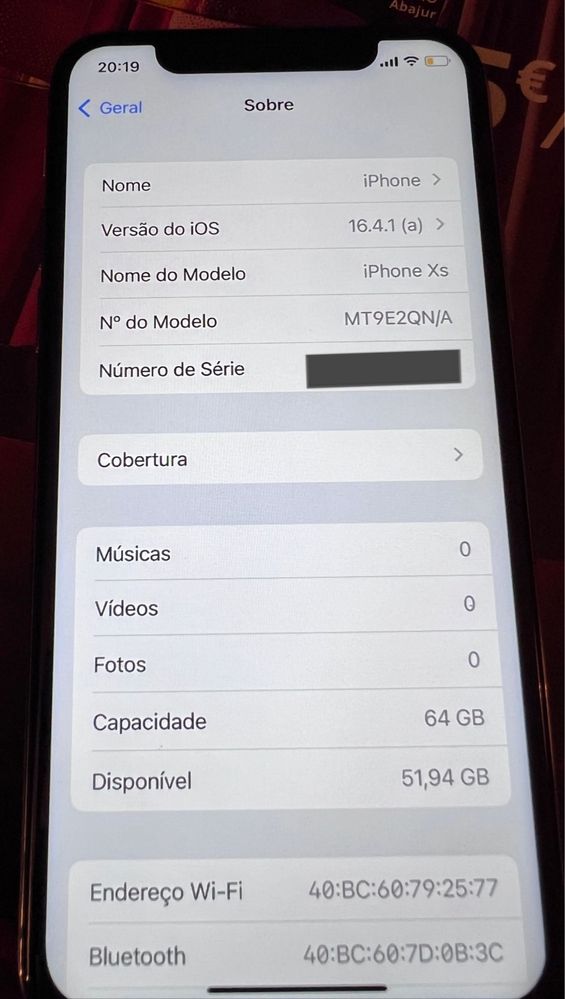 iPhone XS p/ Peças (For Parts)