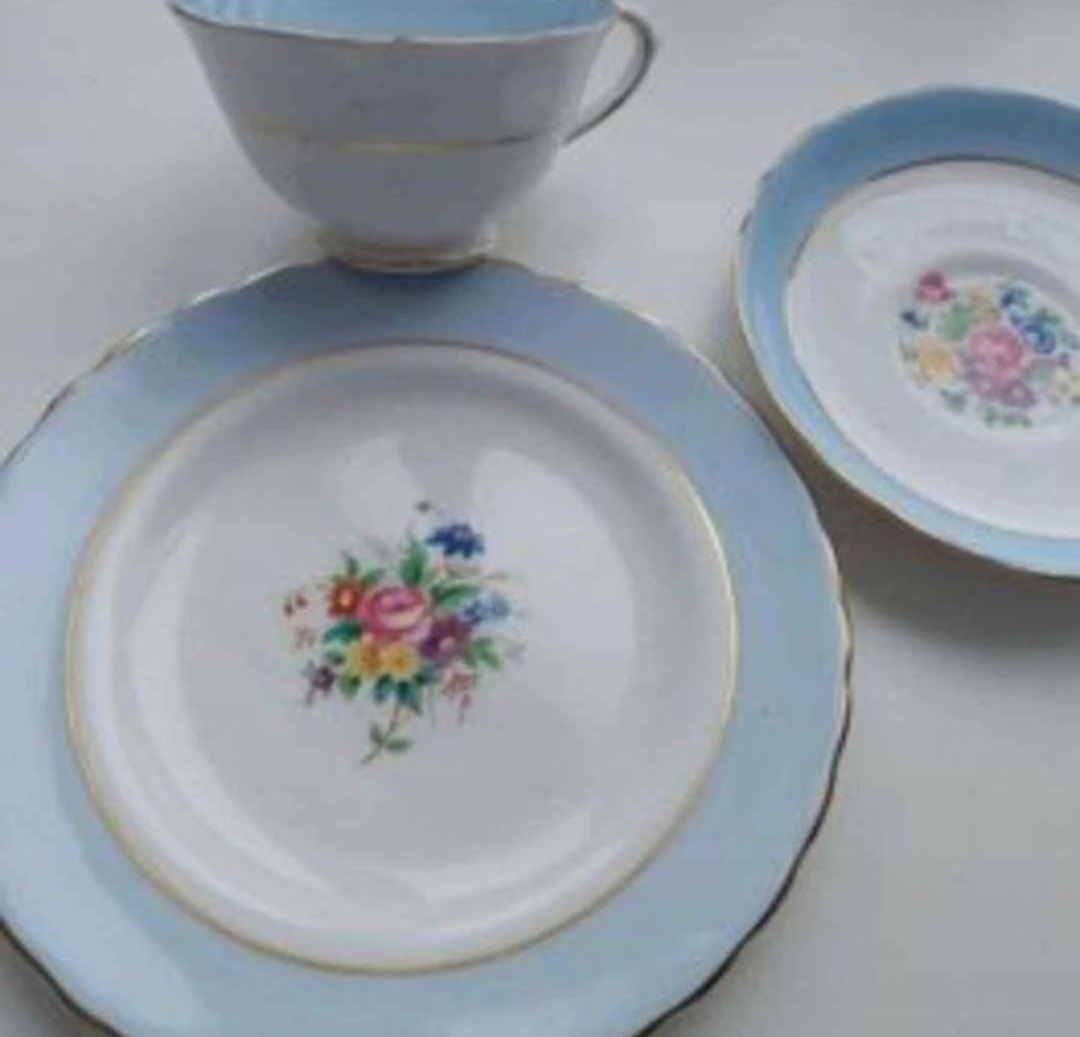 Royal Tuscan trio,  zestaw śniadaniowy,  porcelana