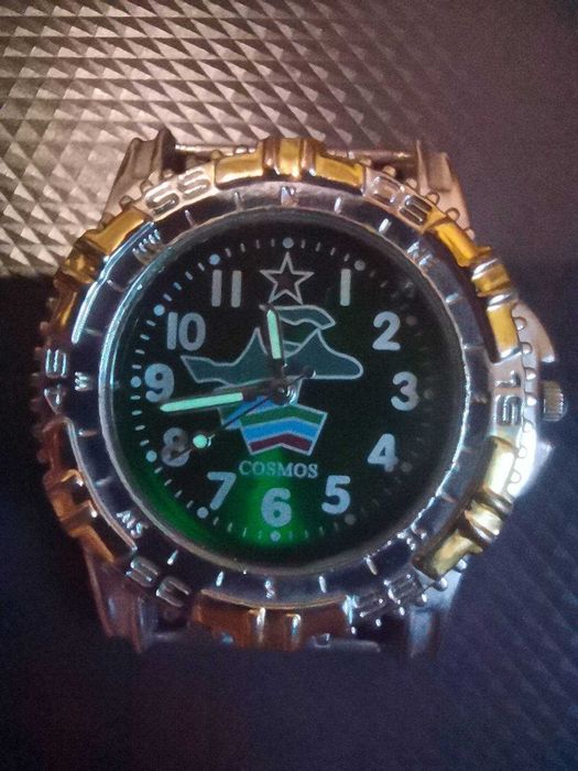 cosmos часы stainless steel back состояние не рабочее.