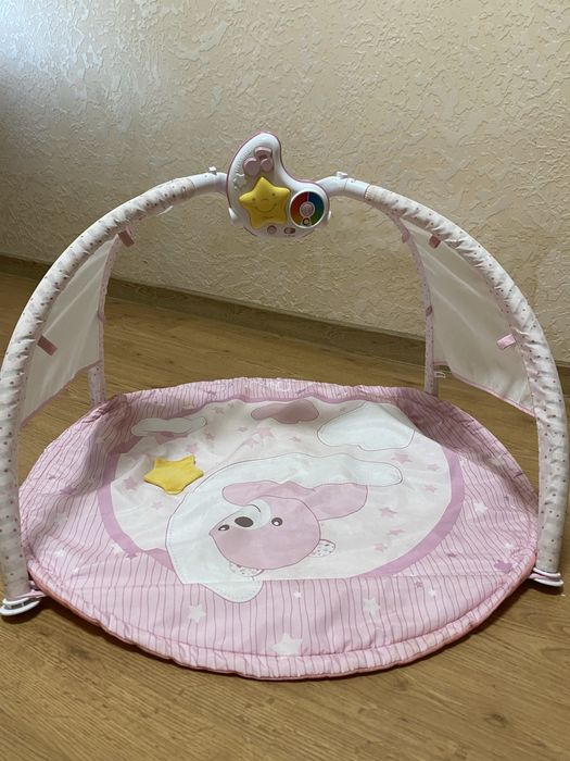 Розвиваючий коврик Chicco, рожевий, у відмінному стані,з музикою