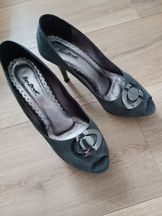 Szpilki obcasy Prima Strada r. 40 skóra skórzane