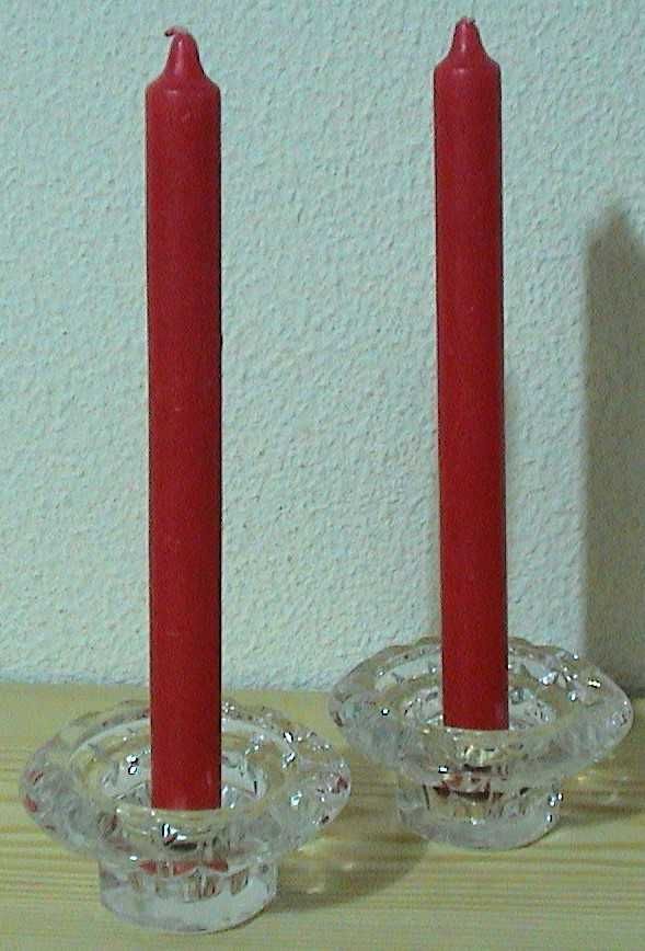 CASTIÇAIS - anos 60-O preço é o total dos dois com as velas.