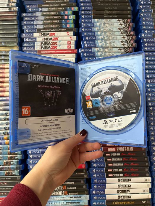 Гра Dark Alliance  на ps5, диск з грою на пс 5, ліцензія