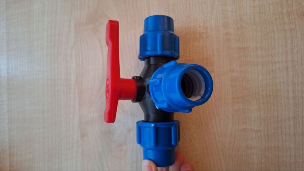 Кран кульовий ПЕ труба