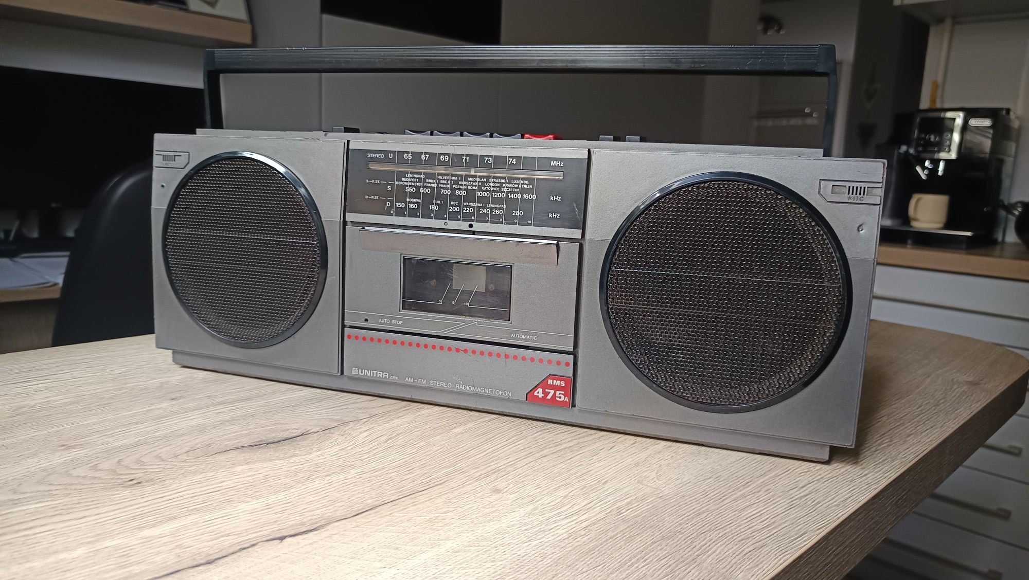 Radiomagnetofon 2 sztuki UNITRA ZRK Kasprzak RMS 475A Stereo Kaseciak