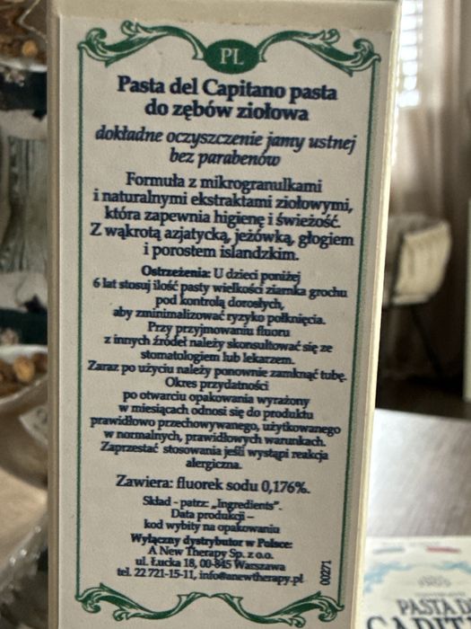 Pasta do zebow ziolowa PASTA DEL CAPITANO