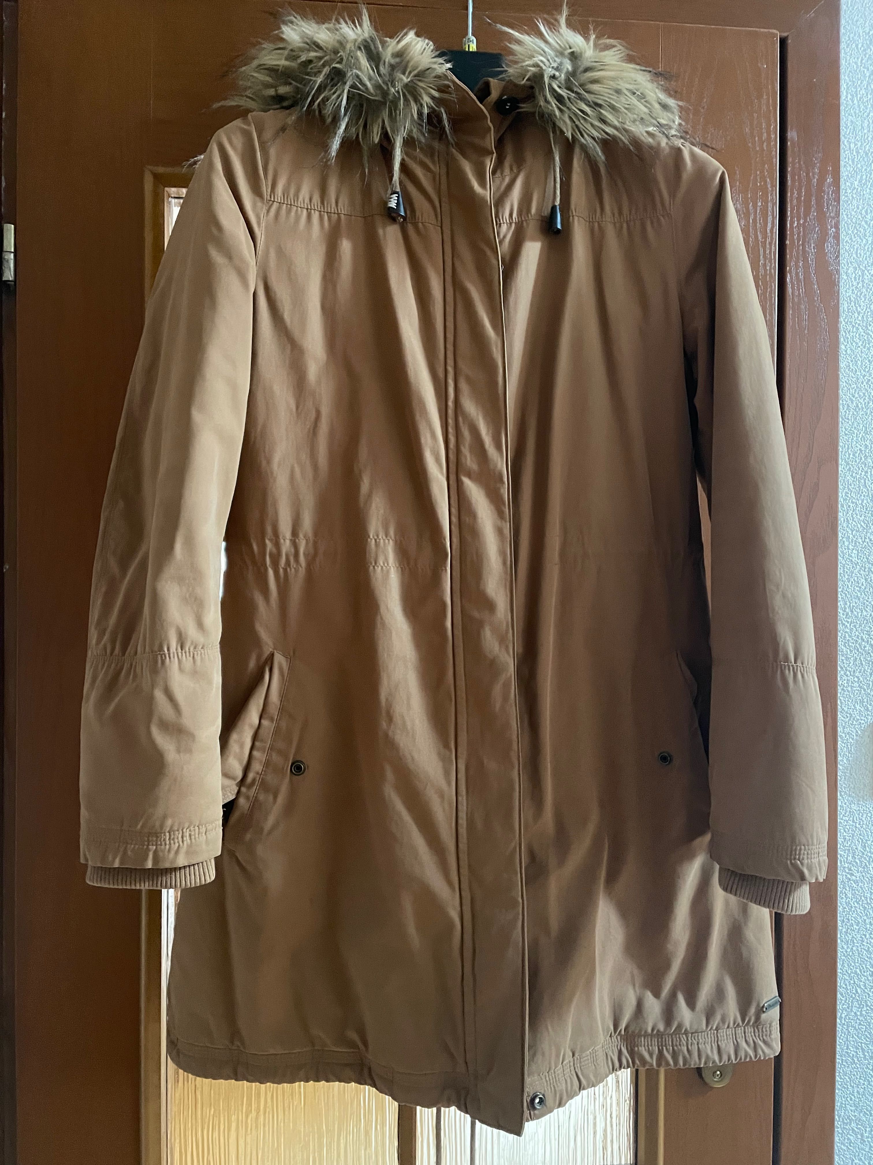 Kurtka damska parka wrangler XS camelowa