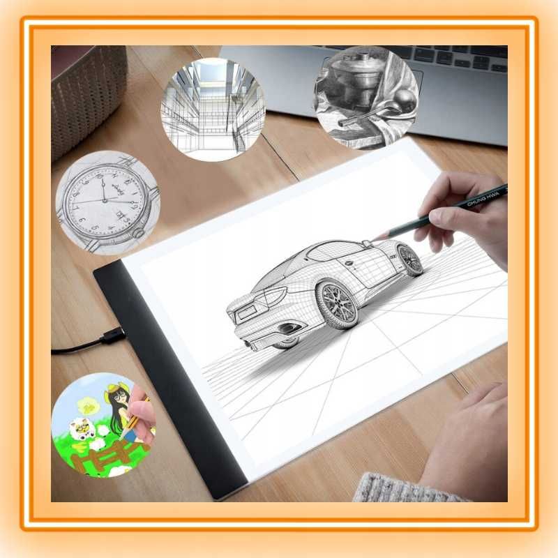 Tablet graficzny dla dzieci deska kreślarska rysowania LED prezenty