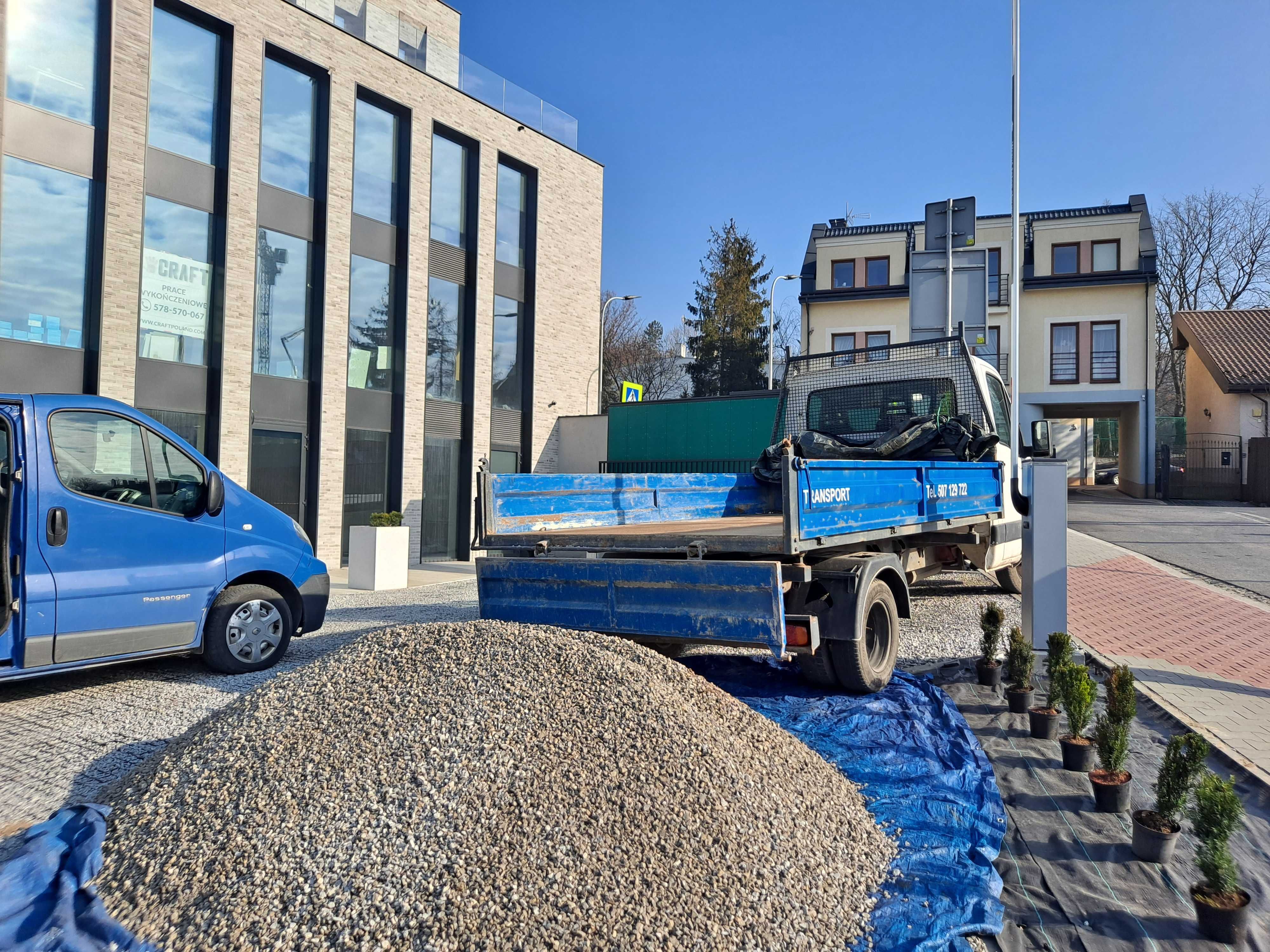 Kruszywa, tłuczeń, żwir, kliniec, piasek, pospółka, transport 3,5 tony