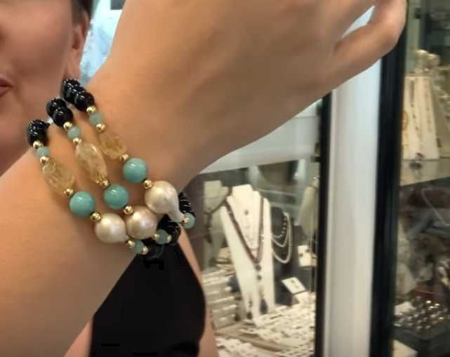 ожерелье D&G серьги серебро 925 браслеты рубин коралл жемчуг