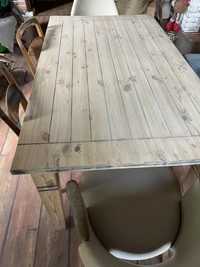 stół oczyszczony  drewniany 160*90 wys. 74