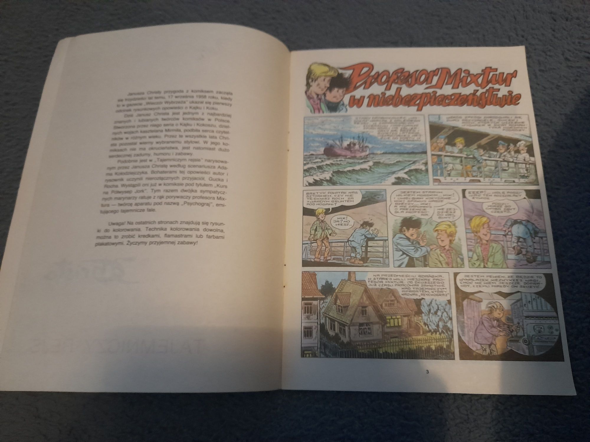 Komiks Gucek i Roch Tajemniczy Rejs 1988 rok