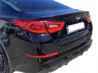 Спойлер лип  Kia Optima 2014-2015 ABS пластик, колір чорний глянець
