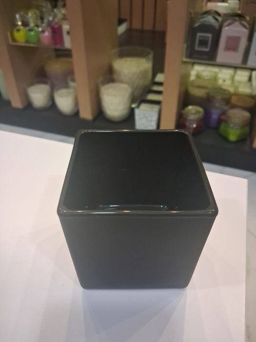 Szkło do zalewania świec kwadratowe czarny mat szklanka do świec