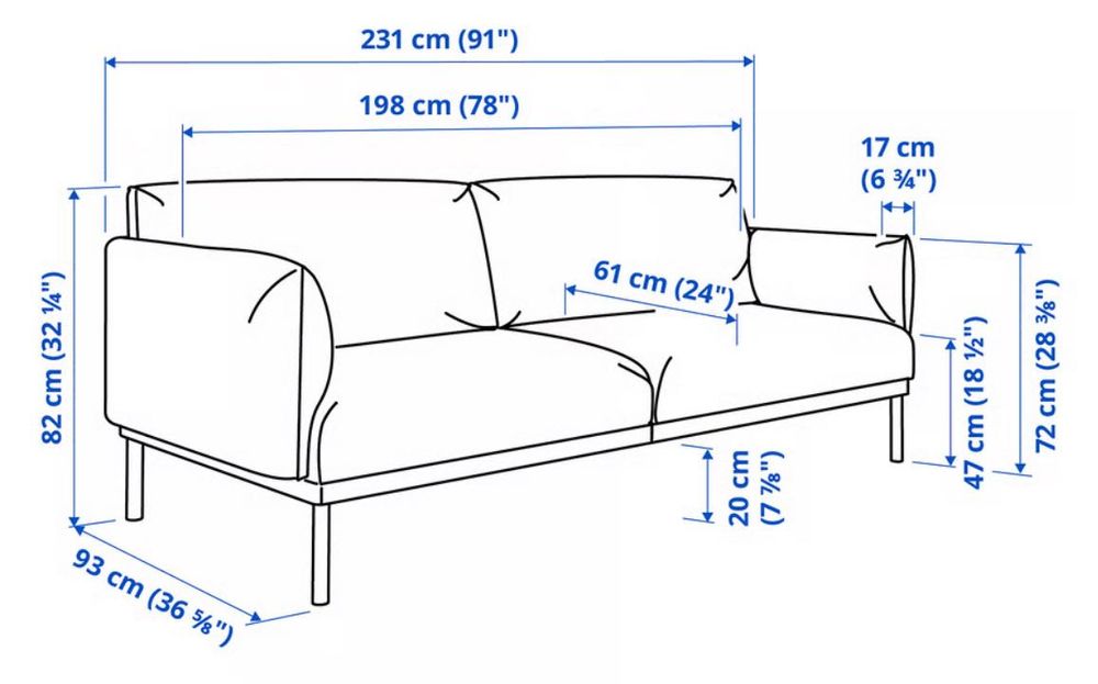 Kanapa IKEA APPLARYD 3-osobowa, stan bardzo dobry