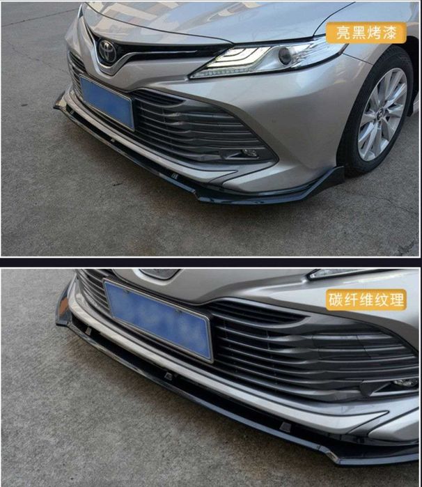 Сплиттер для Toyota Camry70 диффузор губа пороги спойлер сплiтер
