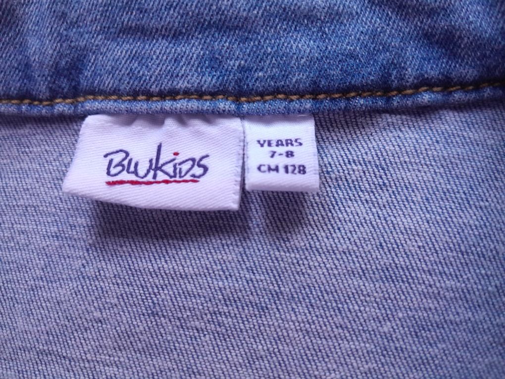 Куртки джинсовые для девочек BluKids, 7-8 лет;  F&F, 8- 9 лет