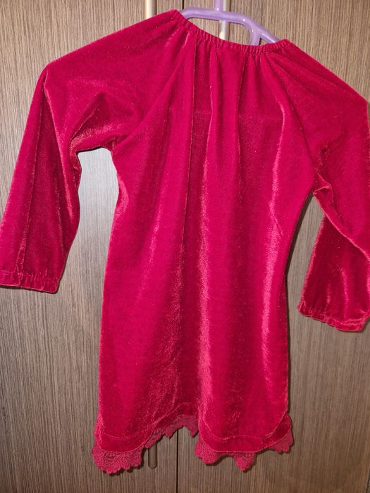 Sukienka dziewczęca świąteczna czerwona r. 86 Lindex 12-18 miesięcy