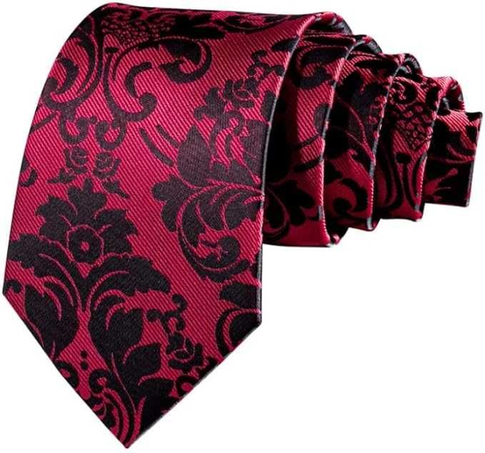 S M L XL  Kamizelka Krawat elegancka garnituru CZERWONA CZARNA zestaw