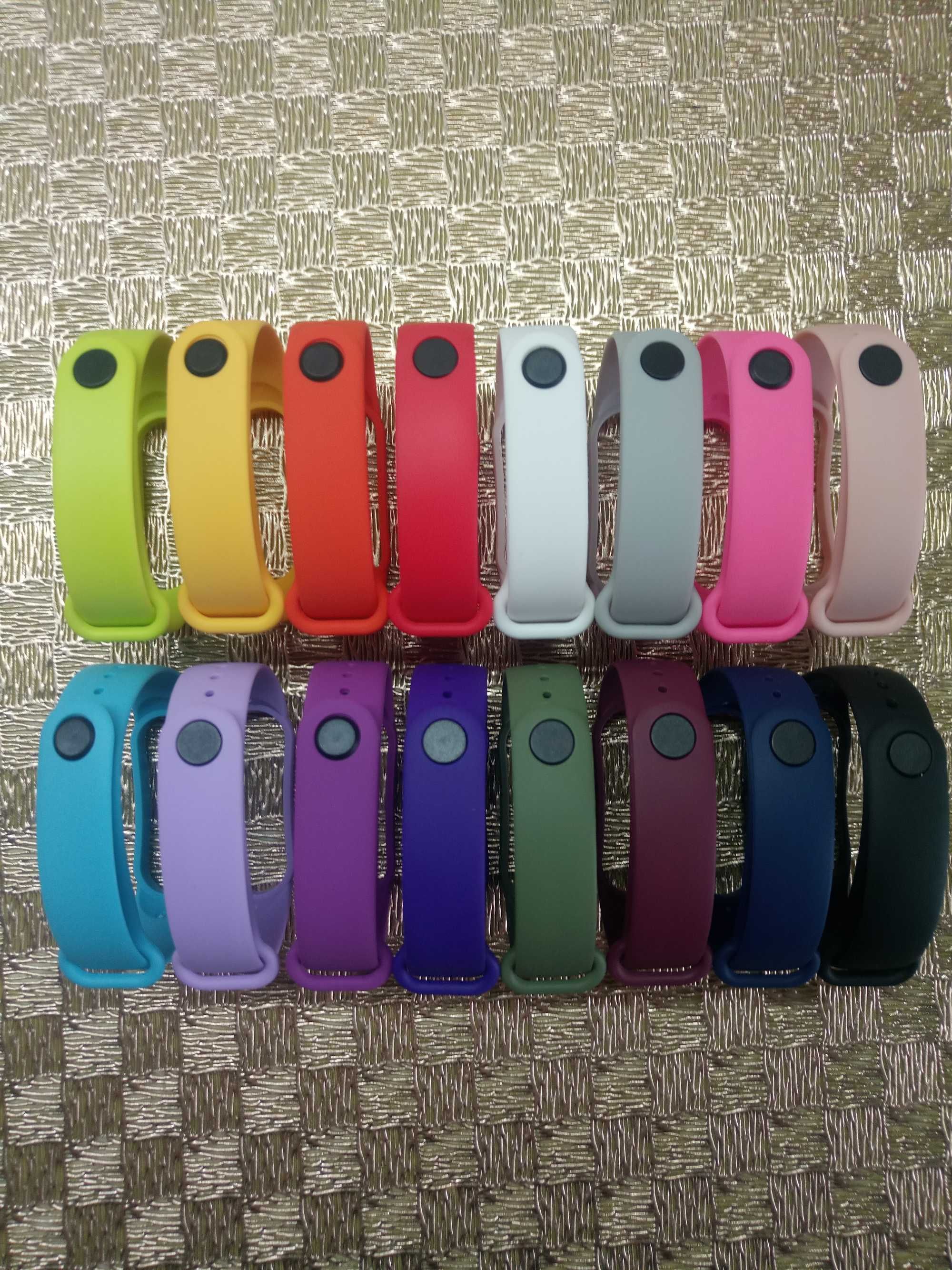 Браслет ремешок с цветным принтом на Xiaomi mi bаnd 5/6/7.