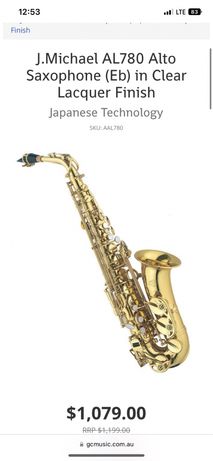Саксофон J.Michael AL780 Alto Saxophone