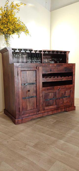 Komoda wyspa barek kolonialny rustykalny drewniana