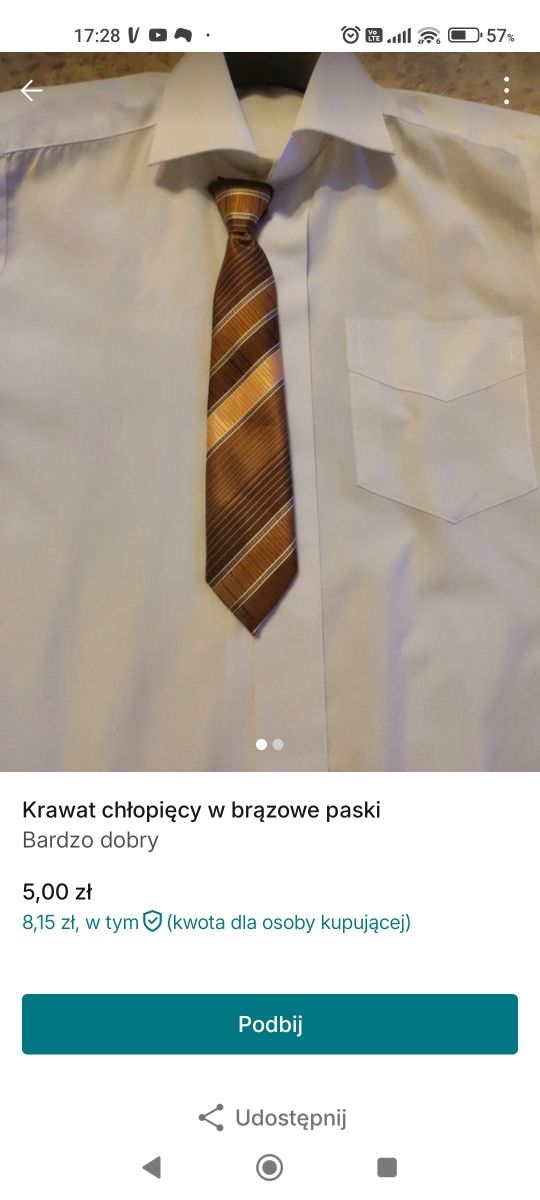 Krawat chłopięcy