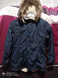 Фирменная меховая куртка парка Young Dimension девочке 10-11 лет