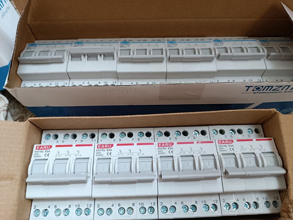 Переключатель 63А генератор-сеть, ввода, АВР, рубильник, TOMZN