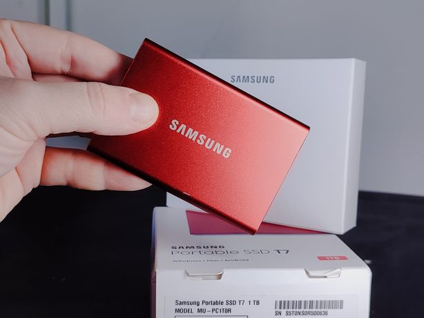 Samsung T7 1Tb Red / SSD /жорсткий диск / флеш пам'ять
