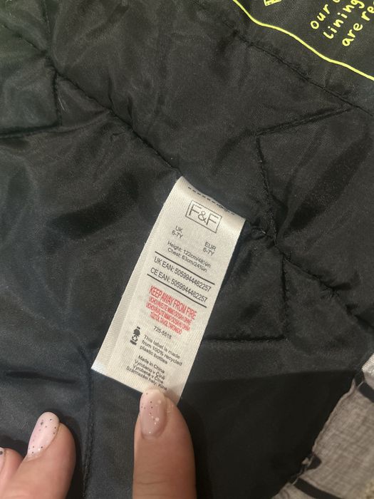 Куртка F&F євро зима на вік 6/7 років (б/у)