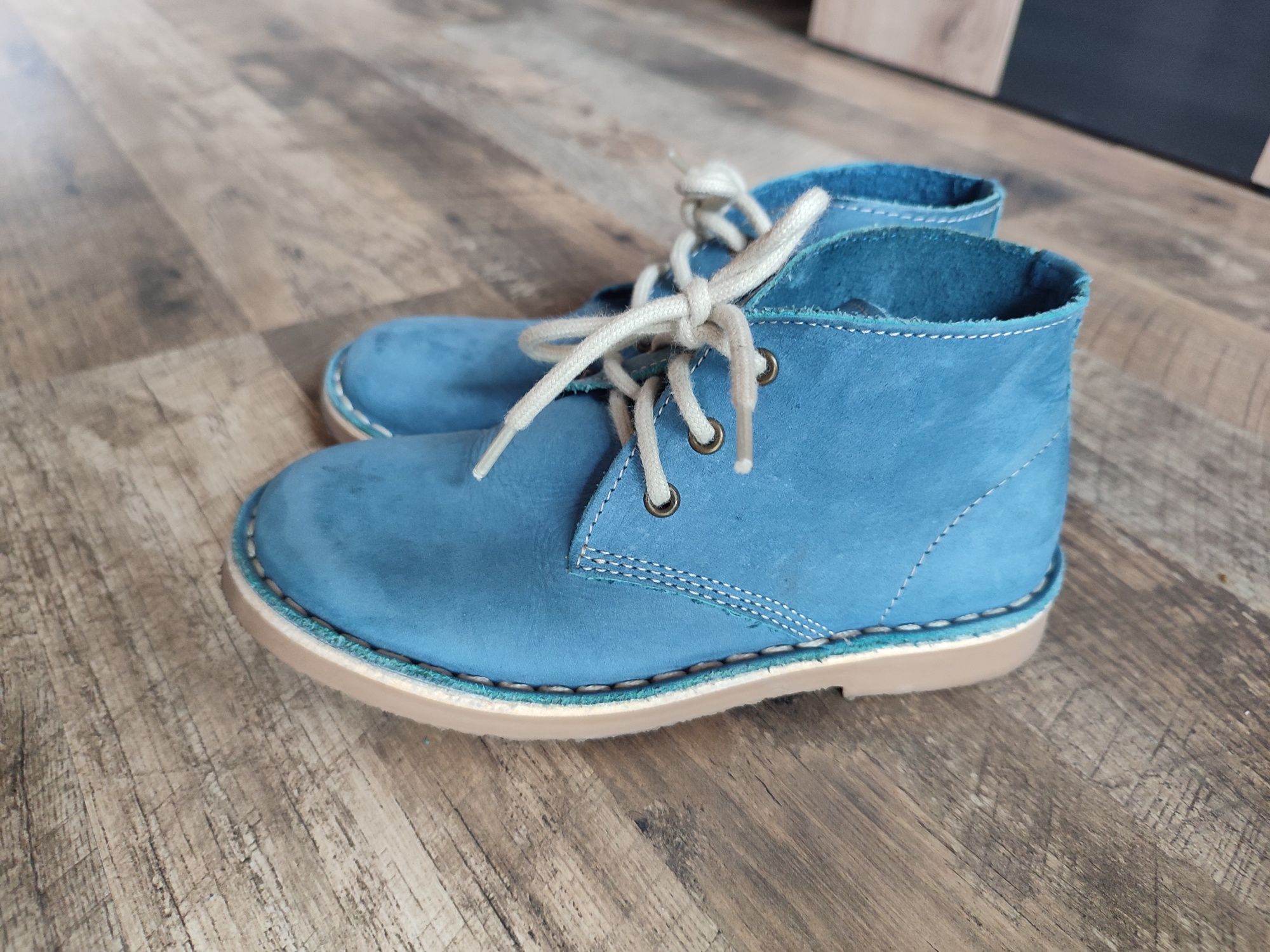 Buty trzewiki przejściowe skórzane 30